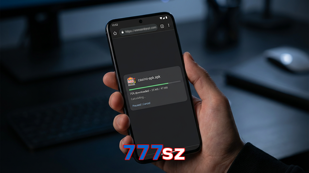 Main screen of 777Sz apk page for PK players